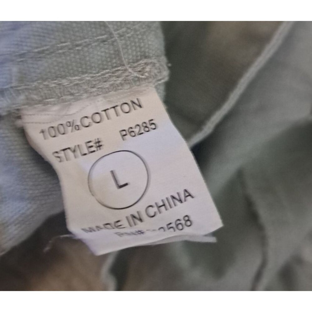Embroidered Wide-Leg Crop Pants - Sage Green - Picture 6 of 8